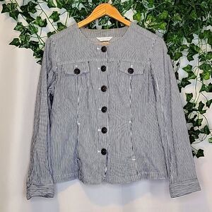 Christopher& Banks. Pin Strip Jacket. Size Medium. EUC